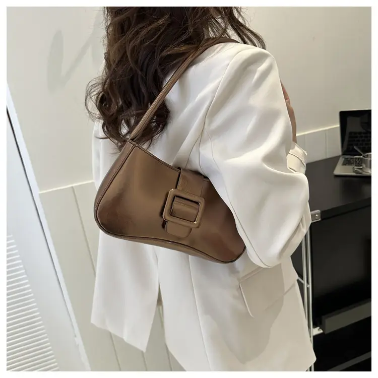 Pink Metallic Niche Shoulder Bag for Women — feature 11