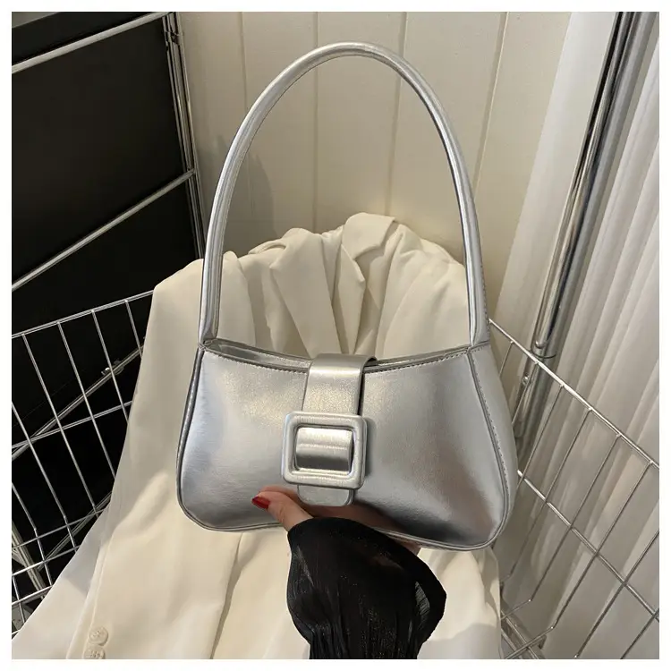 Pink Metallic Niche Shoulder Bag for Women — feature 22