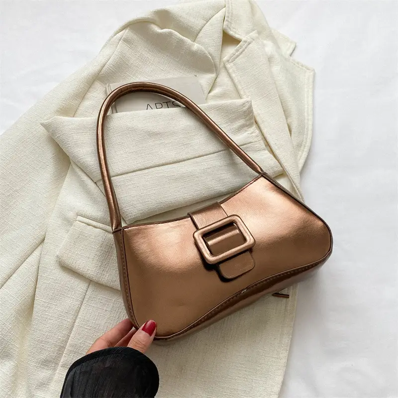Pink Metallic Niche Shoulder Bag for Women