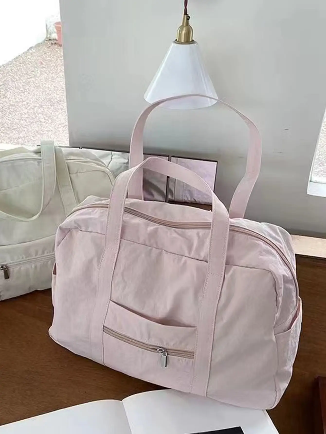 Black Nylon Shoulder Bag for Travel Commute 2024