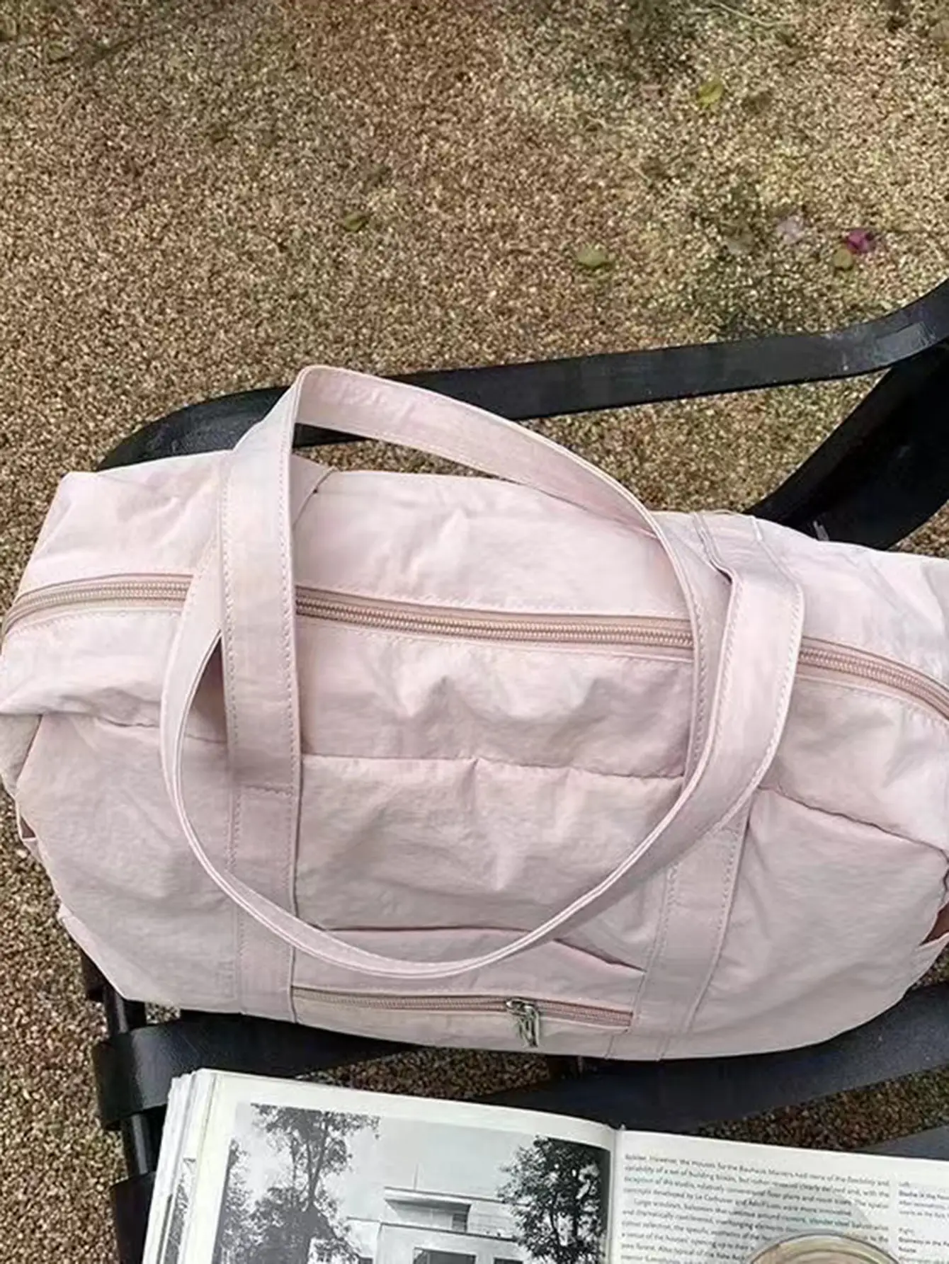 Black Nylon Shoulder Bag for Travel Commute 2024 — feature 5