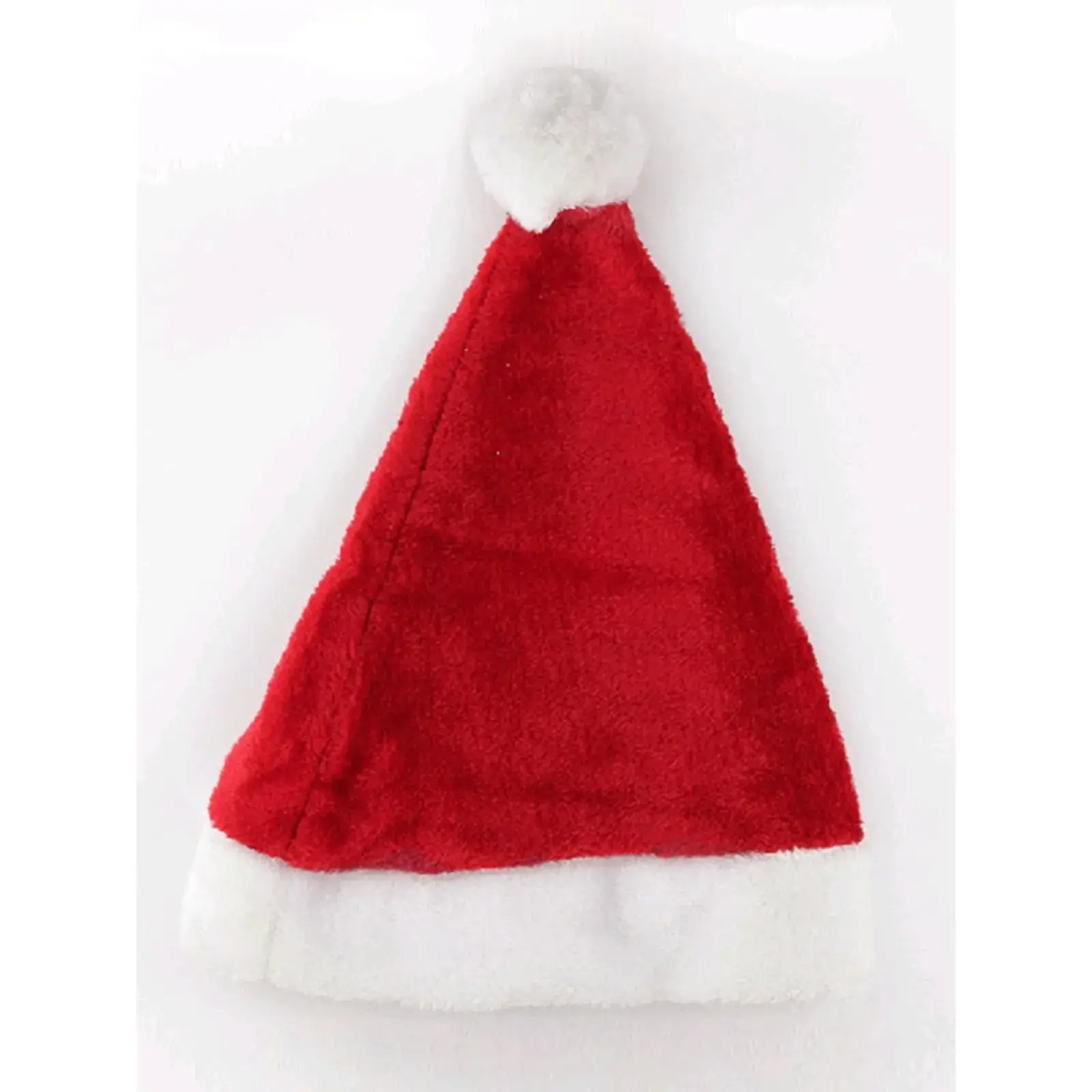 Plush Christmas Hats for Kids & Adults Red White - Image 7