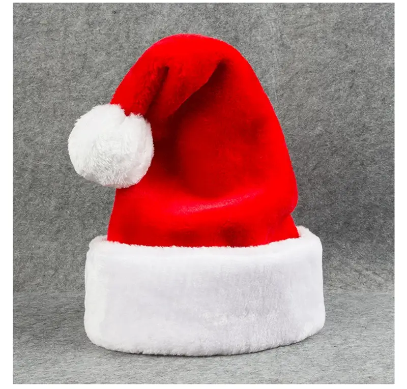 Plush Christmas Hats for Kids & Adults Red White — feature 12