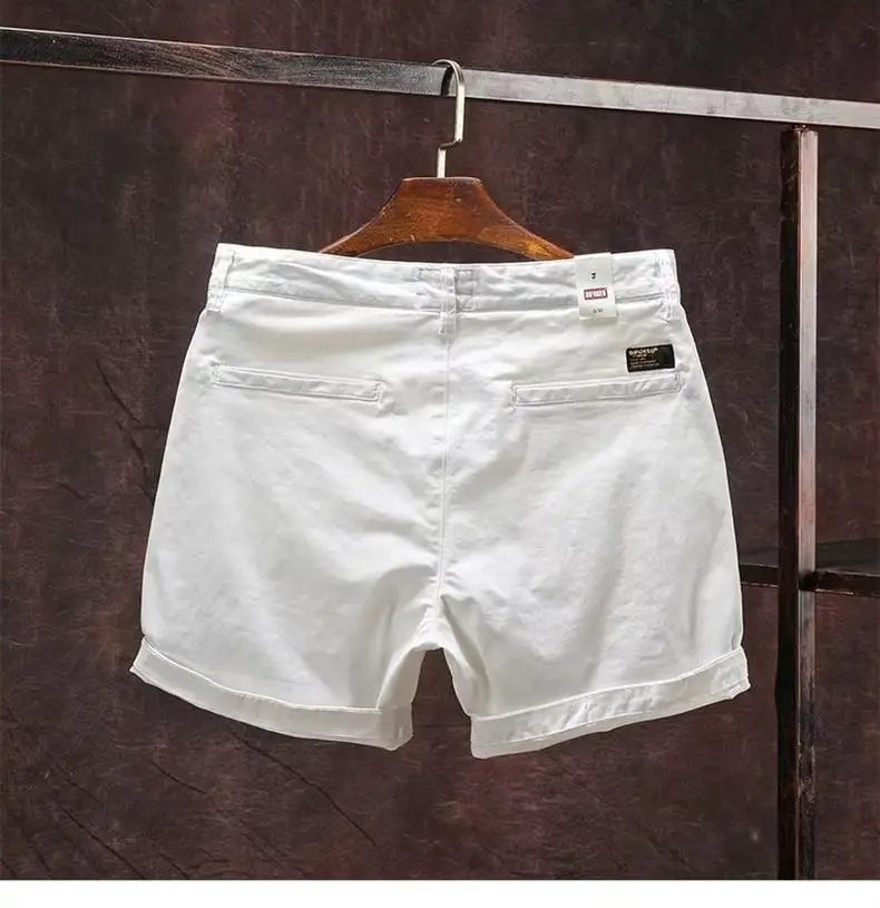 Men Green Denim Wide Leg Shorts with Distinctive Belt — feature 10