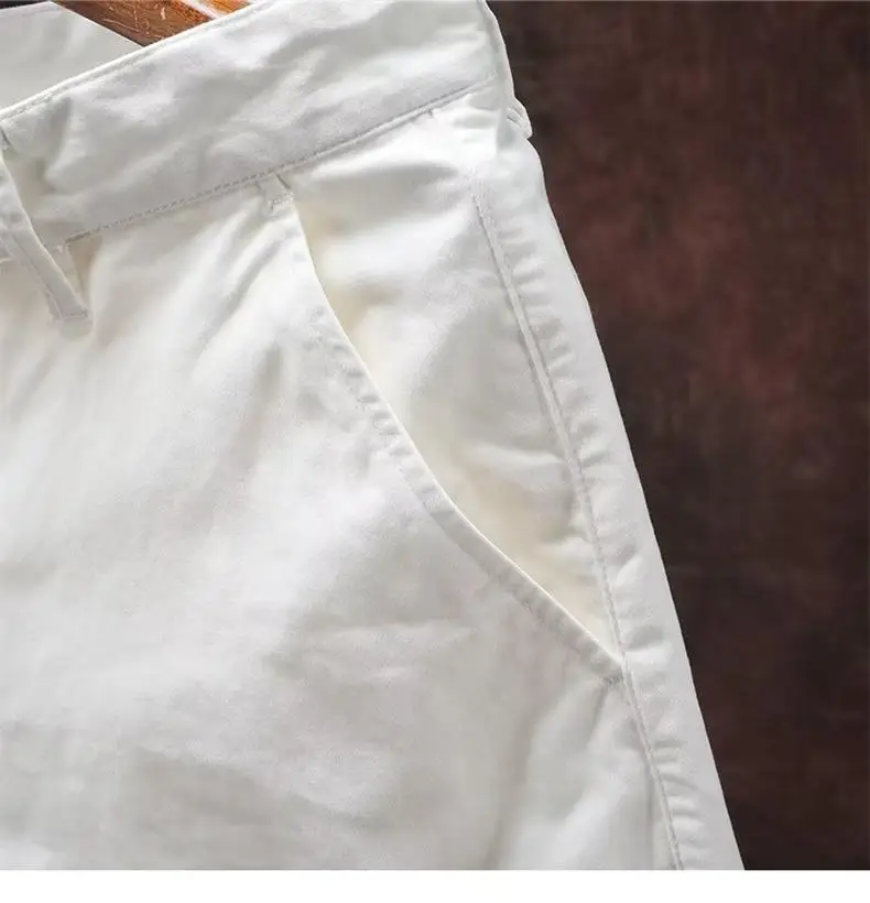 Men Green Denim Wide Leg Shorts with Distinctive Belt — feature 12