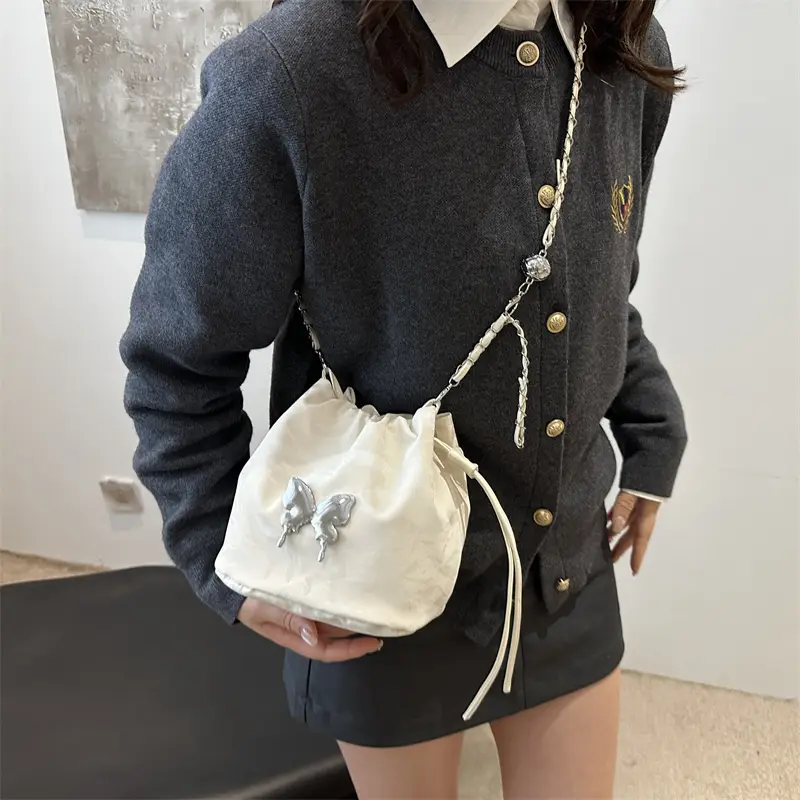 Silver Butterfly Crossbody Bag for Women - Image 6