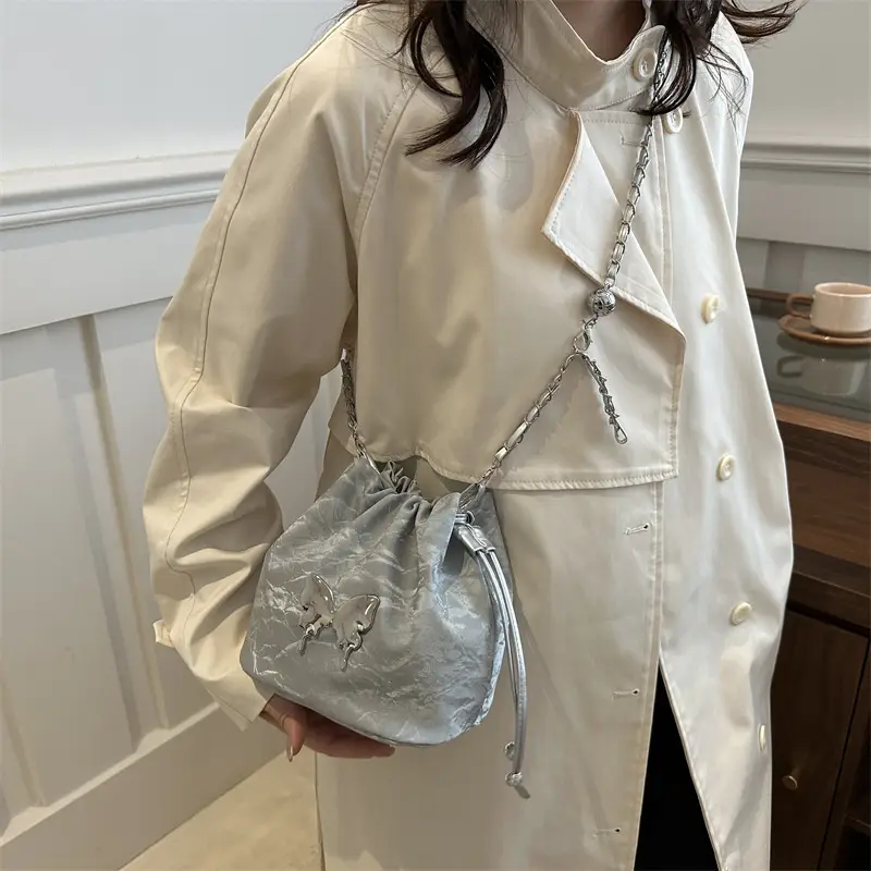 Silver Butterfly Crossbody Bag for Women - Image 7