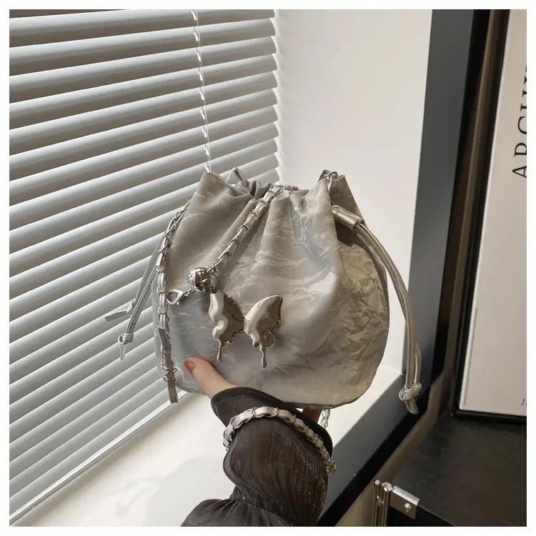 Silver Butterfly Crossbody Bag for Women - Image 3