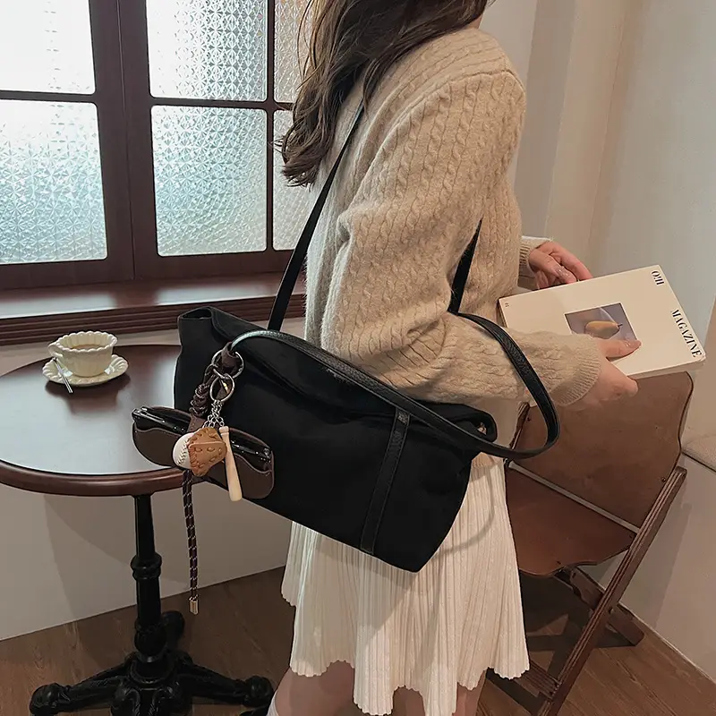 Brown Velvet Shoulder Bag for Women 2024 New - Image 10