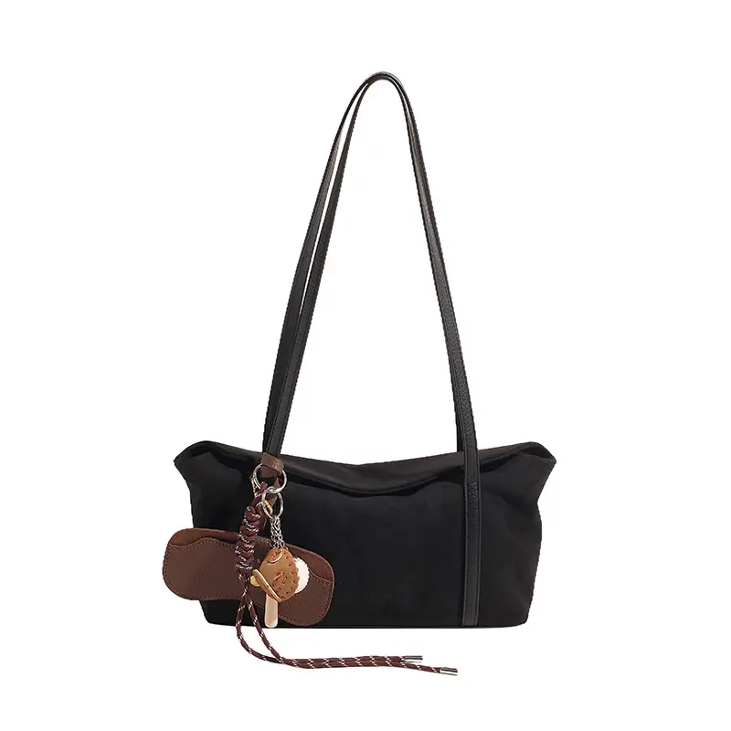 Brown Velvet Shoulder Bag for Women 2024 New - Image 7