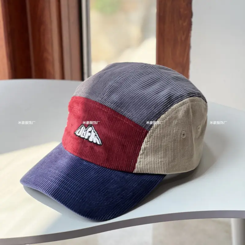 2024 Mountain Letter Embroidered Corduroy Cap Women's All-match Baseball Cap