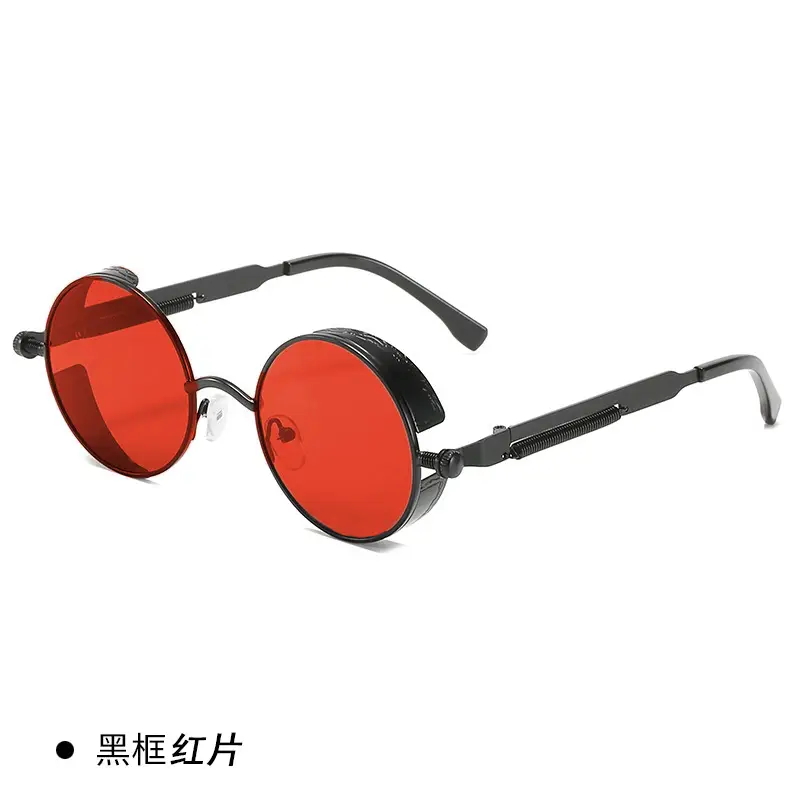 European American Cross-Border Steampunk Sunglasses Black Ice Blue - Image 2
