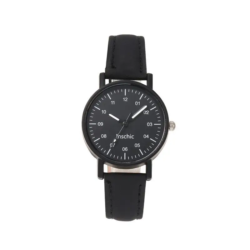 Elegant Black Women's Watch with Leather Strap - Image 12