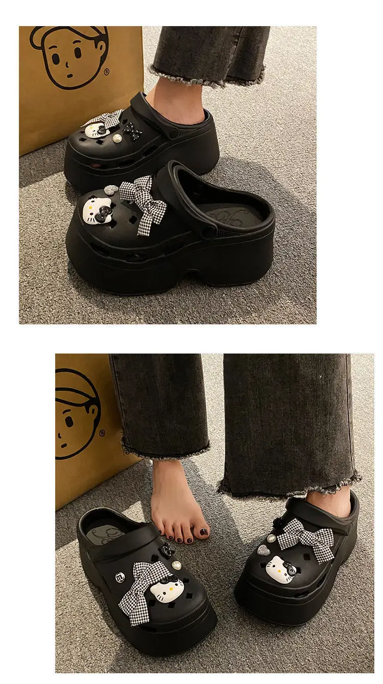 Hello Kitty EVA Clogs Black Summer Non-Slip — feature 16