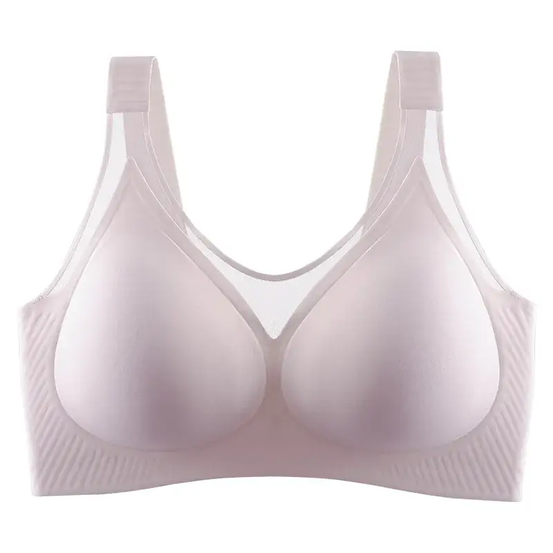 Lace Push-Up Jelly Soft Seamless Cup Bra - Image 5