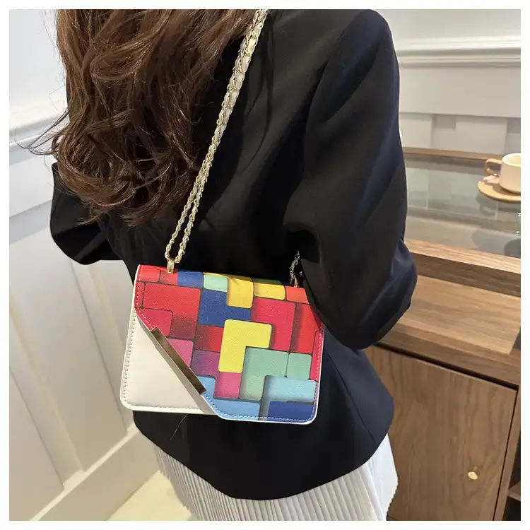 2024 Women's Square Patterned Crossbody Bag — feature 10