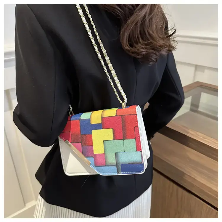2024 Women's Square Patterned Crossbody Bag — feature 11