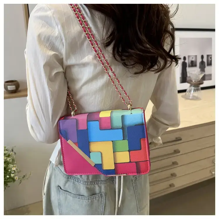 2024 Women's Square Patterned Crossbody Bag — feature 14