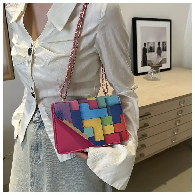 2024 Women's Square Patterned Crossbody Bag — feature 15