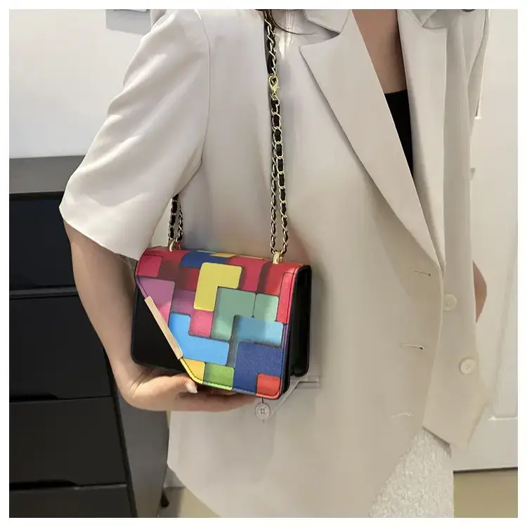 2024 Women's Square Patterned Crossbody Bag — feature 16