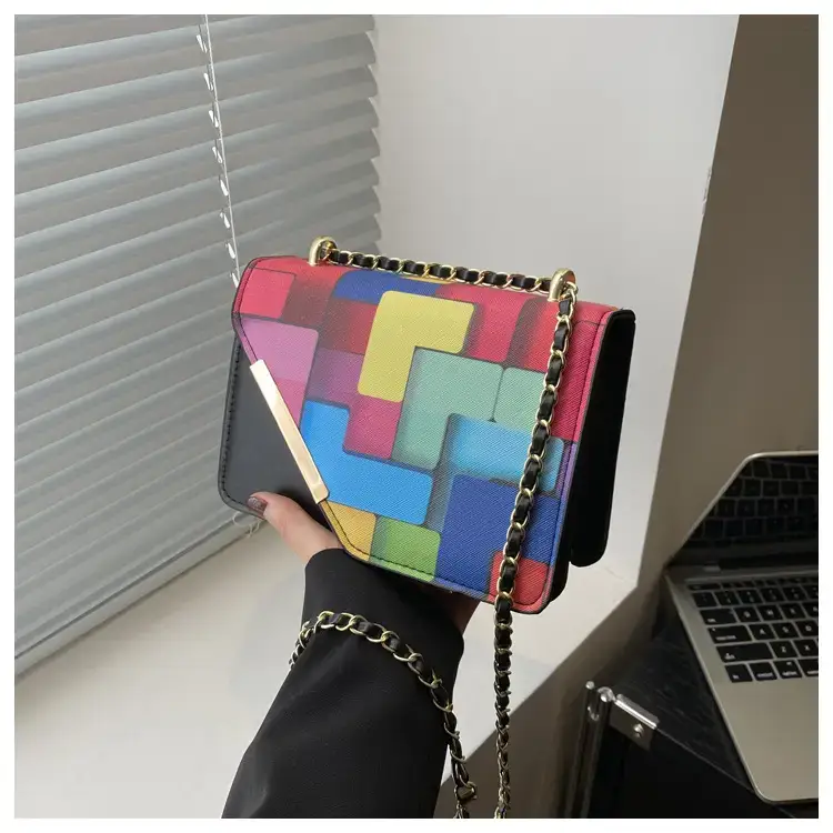 2024 Women's Square Patterned Crossbody Bag — feature 19
