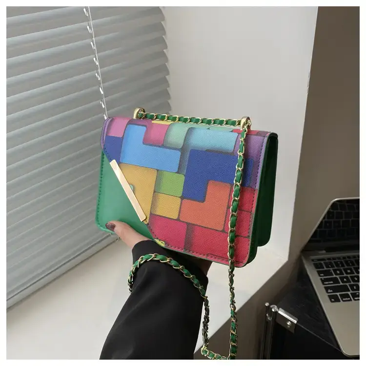 2024 Women's Square Patterned Crossbody Bag — feature 20