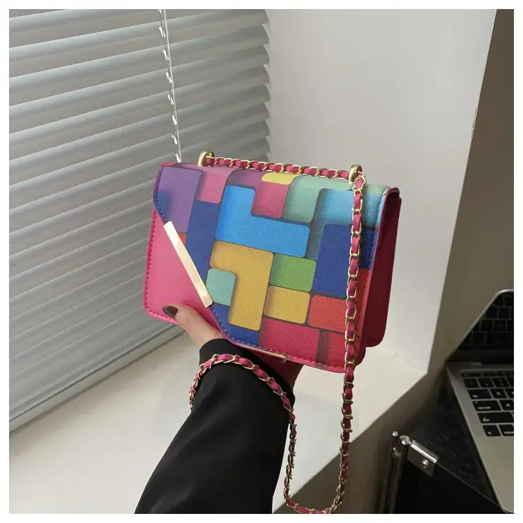2024 Women's Square Patterned Crossbody Bag — feature 21