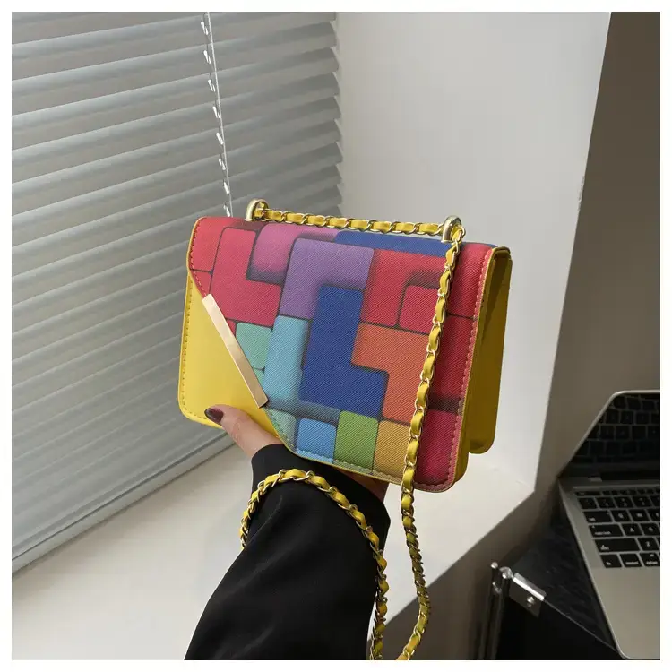 2024 Women's Square Patterned Crossbody Bag — feature 22