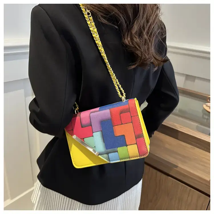 2024 Women's Square Patterned Crossbody Bag — feature 9