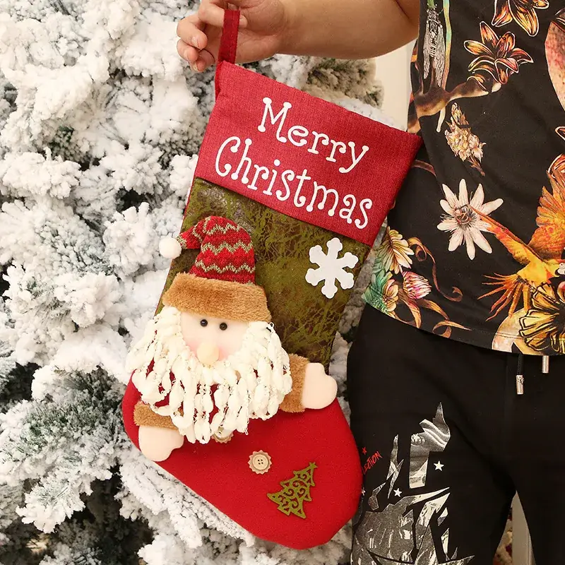 Christmas Socks Large 3D Decorative Gift Bag - Image 6