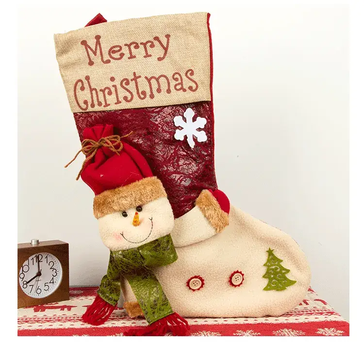 Christmas Socks Large 3D Decorative Gift Bag — feature 3