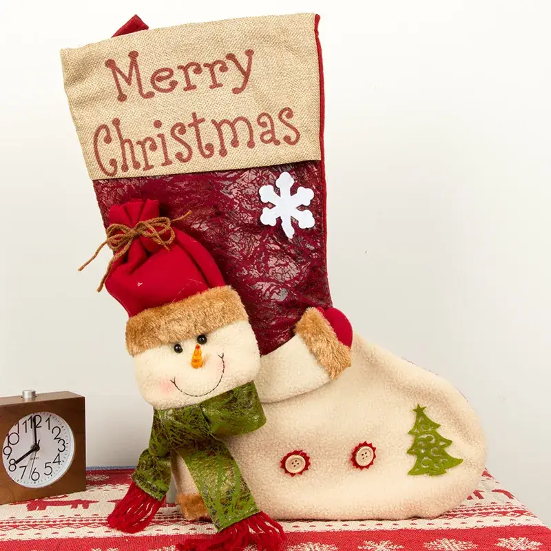Christmas Socks Large 3D Decorative Gift Bag - Image 2