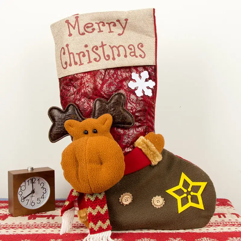 Christmas Socks Large 3D Decorative Gift Bag - Image 3