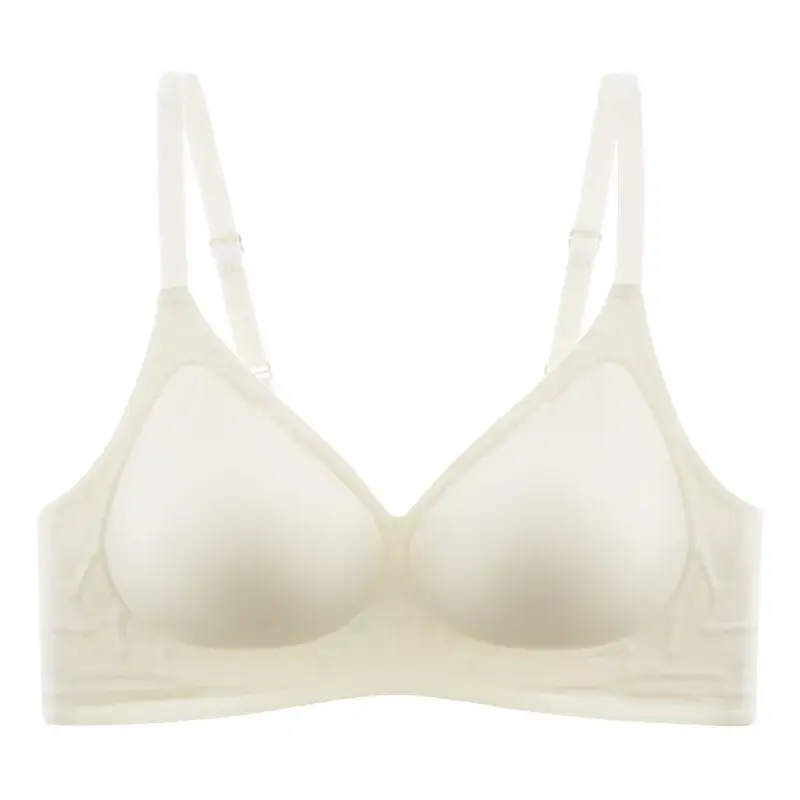 Red Gathered Bra with Adjustable Straps for Women - Image 15