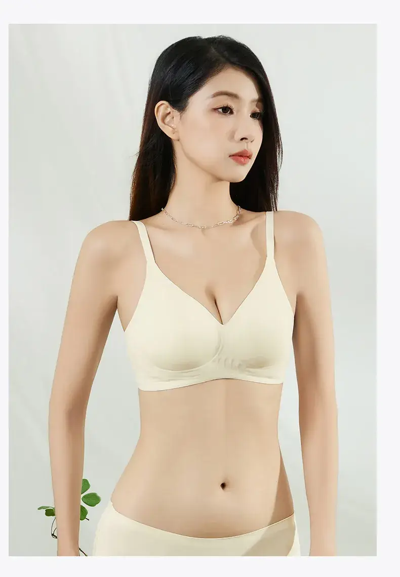 Red Gathered Bra with Adjustable Straps for Women — feature 21