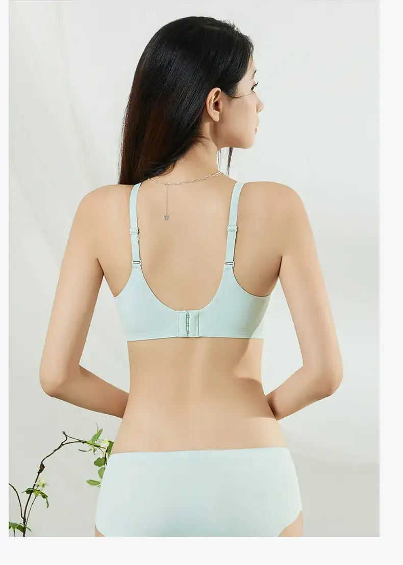 Red Gathered Bra with Adjustable Straps for Women — feature 25