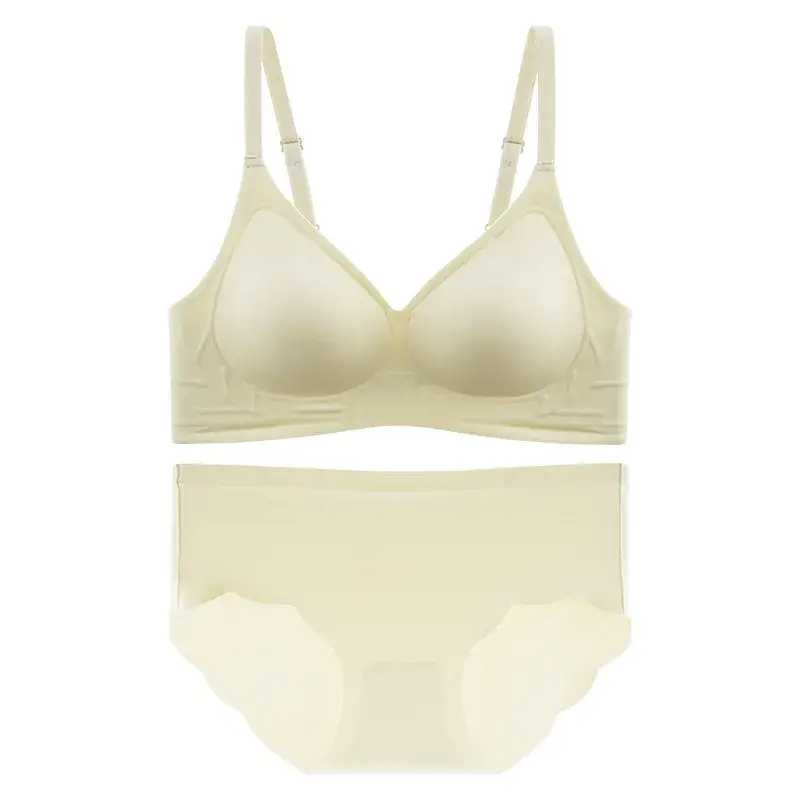 Red Gathered Bra with Adjustable Straps for Women - Image 7