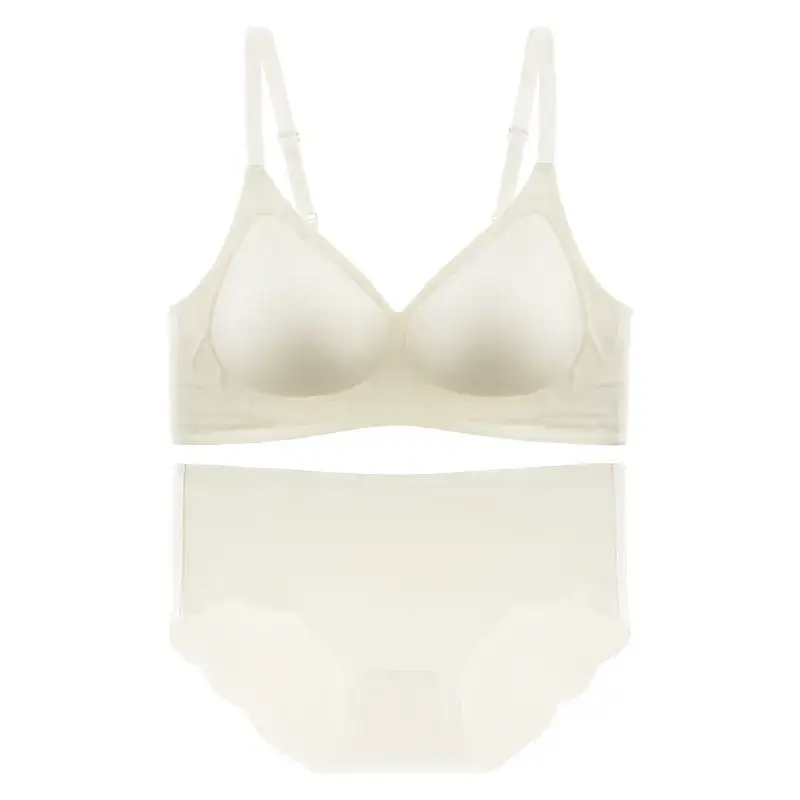 Red Gathered Bra with Adjustable Straps for Women - Image 9