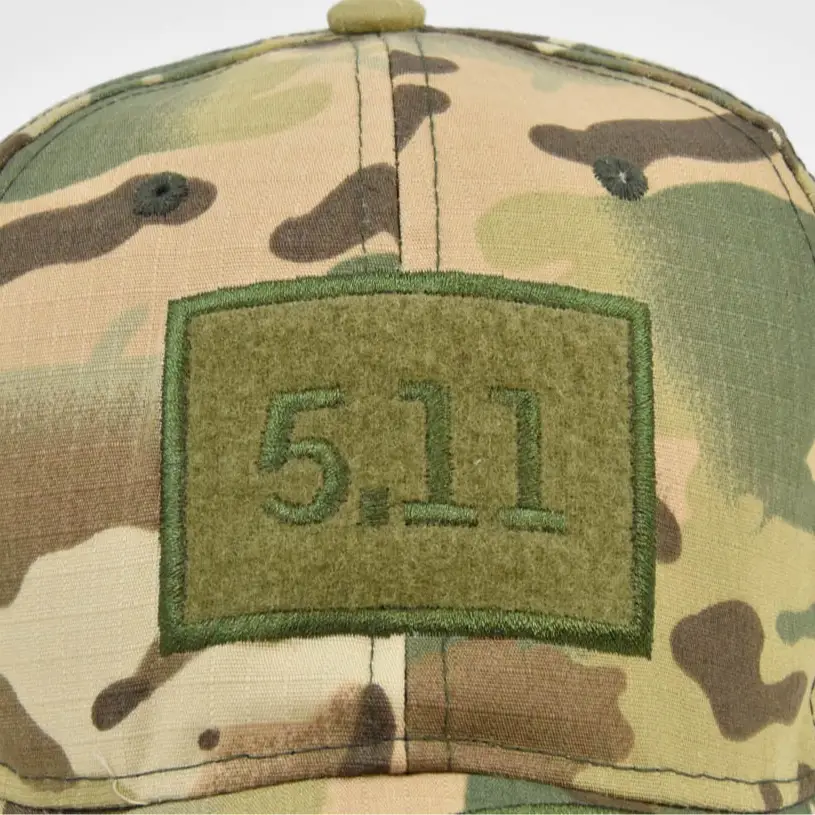 Military Camo Embroidered Cap 511 Black - Image 16