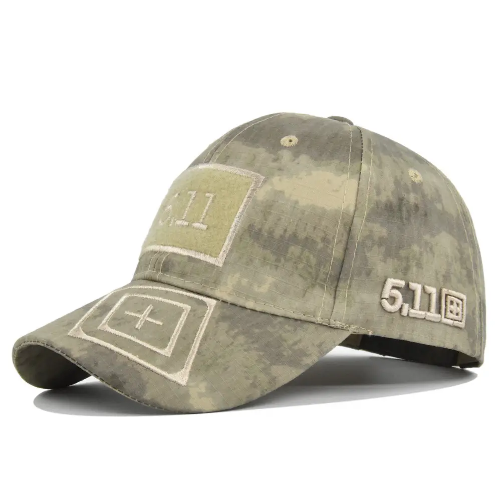 Military Camo Embroidered Cap 511 Black — feature 15