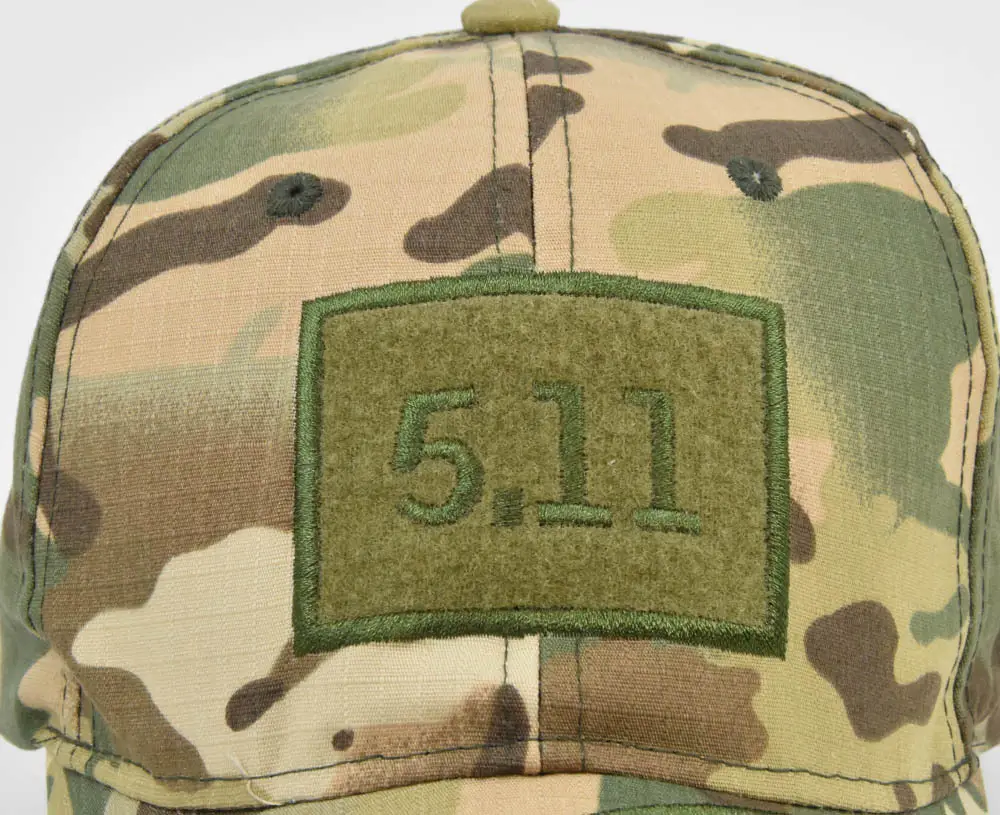 Military Camo Embroidered Cap 511 Black — feature 18