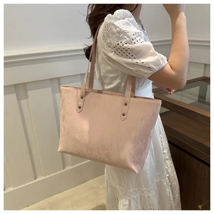 Pink Velvet Women's Large Capacity Tote Bag — feature 17