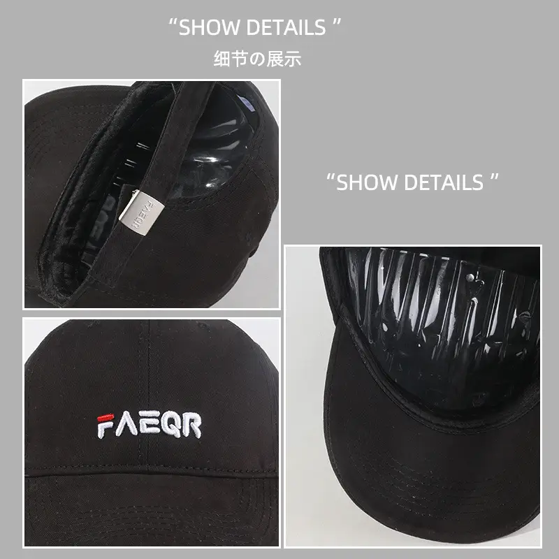 Women Black FAEQR Logo Cap — feature 3