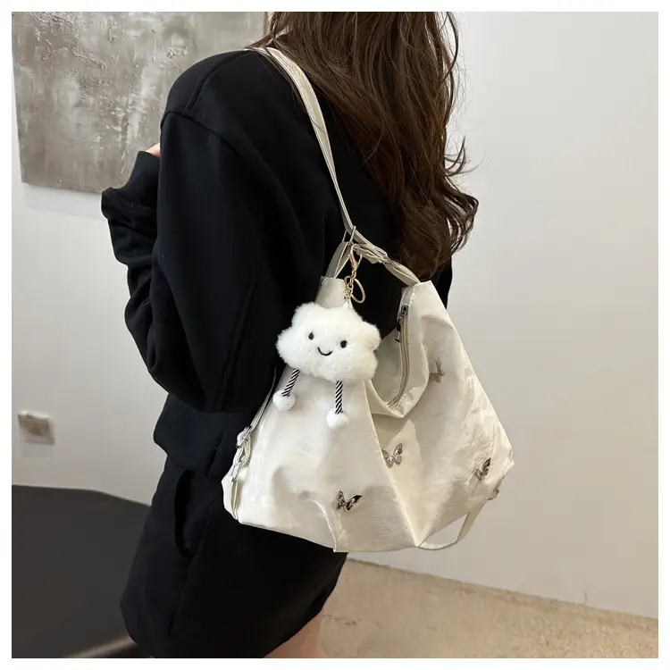 Black Butterfly Embroidered Shoulder Bag for Women — feature 12