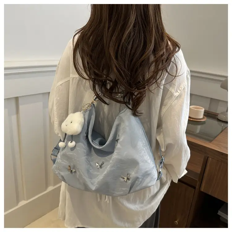 Black Butterfly Embroidered Shoulder Bag for Women — feature 14