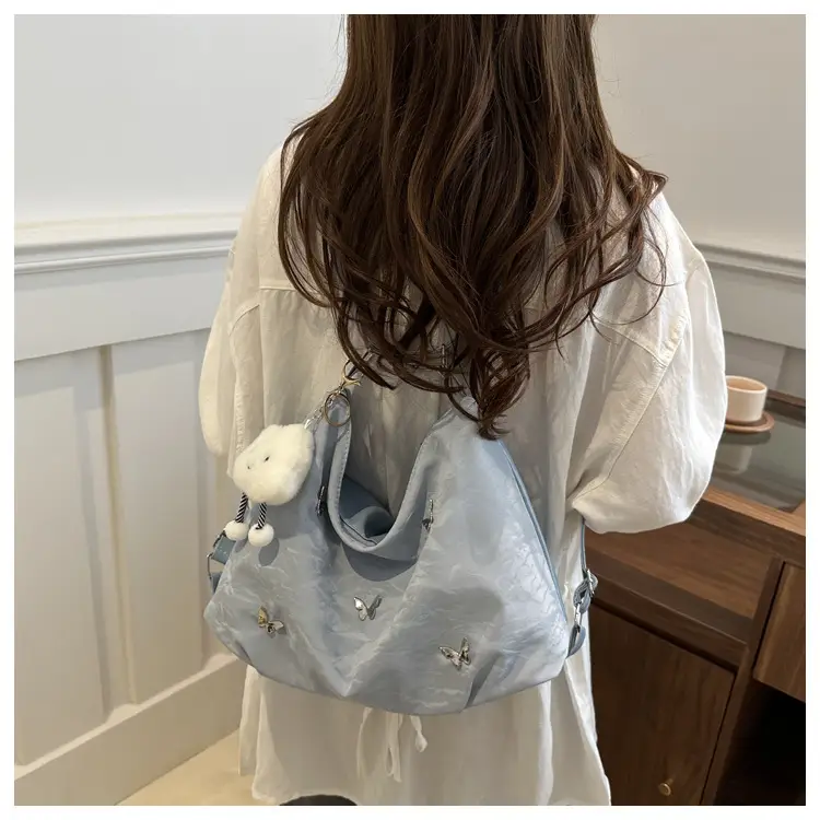 Black Butterfly Embroidered Shoulder Bag for Women — feature 15