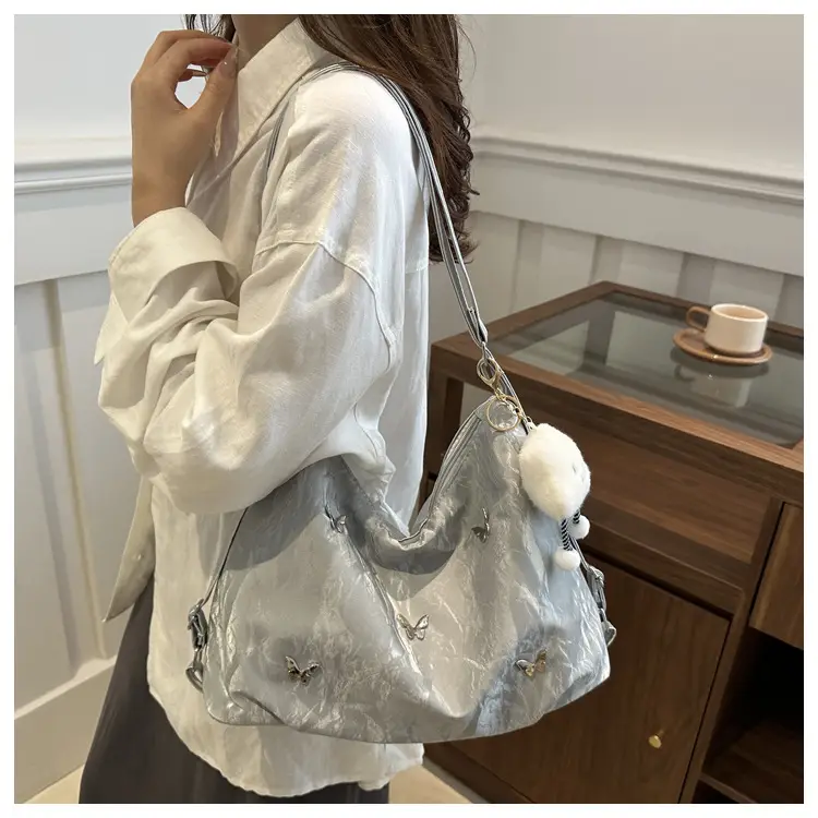 Black Butterfly Embroidered Shoulder Bag for Women — feature 16