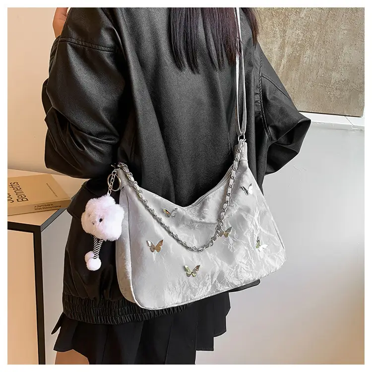 Black Lace Bow Shoulder Bag for Women 2025 — feature 12