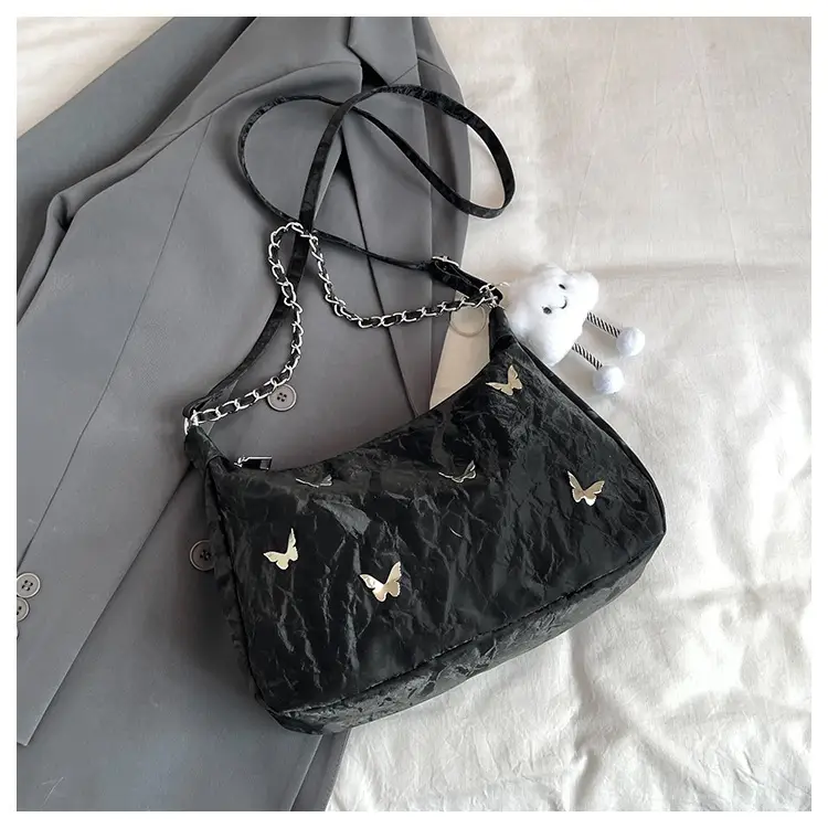 Black Lace Bow Shoulder Bag for Women 2025 — feature 22