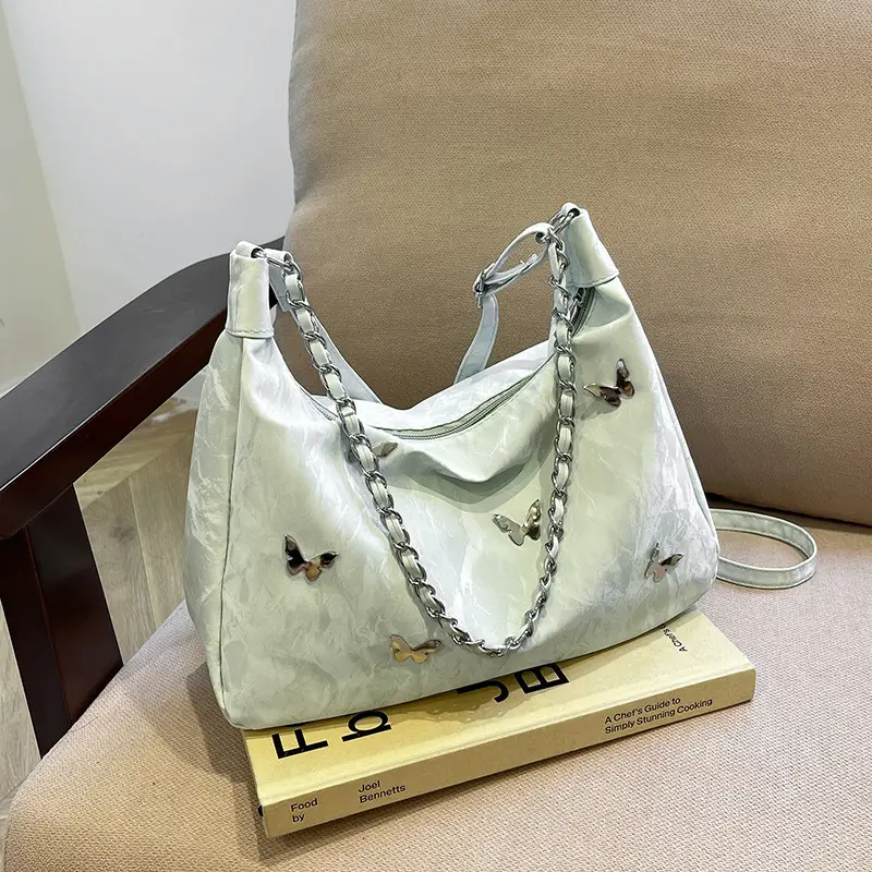 Black Lace Bow Shoulder Bag for Women 2025 - Image 2